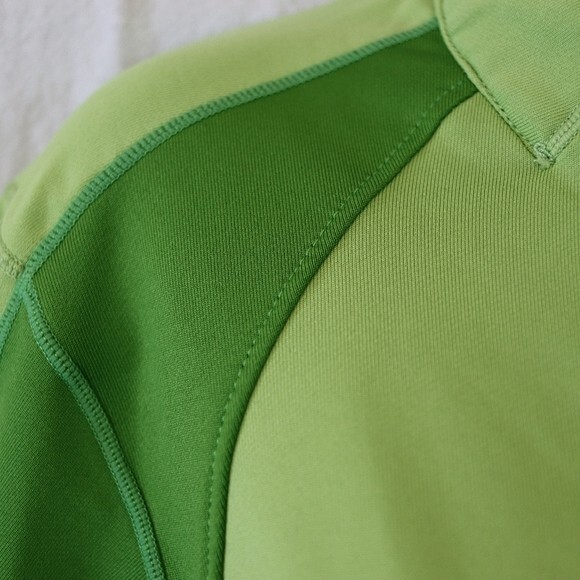 Brooks Green Athletic Track Jacket Pullover 1/4 Zip Small WL630 - Picture 6 of 12